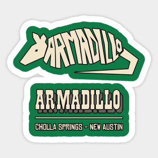 Armadillo. New Austin. Sticker